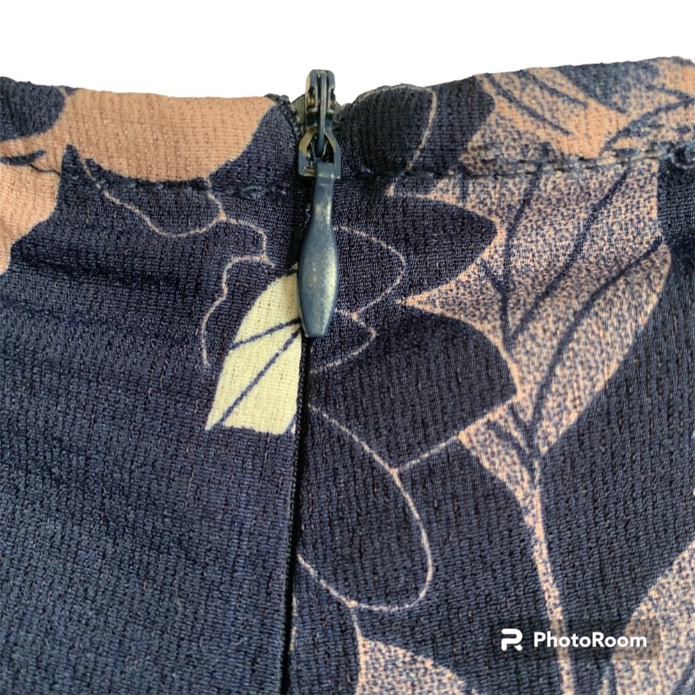 Umgee Pants Womens Size S Boho Blue Floral Front Split Wide Leg Resort Cover Up - Picture 5 of 10